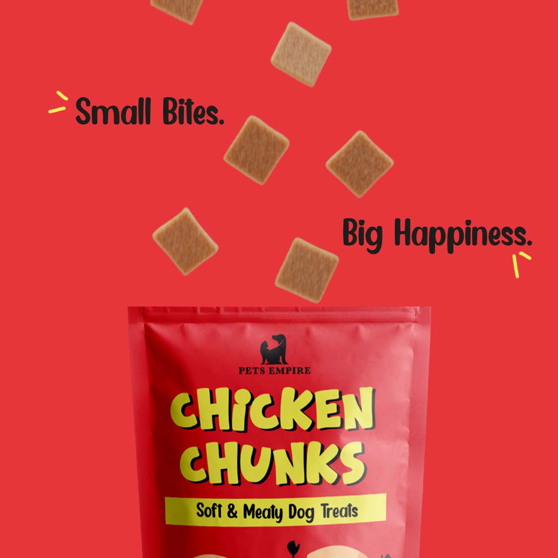 Pets empire Real Chicken Chunks Treat for dogs ( 100gms)
