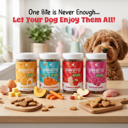 Pets Empire barkbites Chicken & Apple Biscuit Jar- 350g