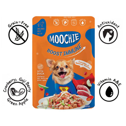 Moochie Boost Immune Wet Dog Food – 85g Pouches | Strengthen Immunity & Support Vitality