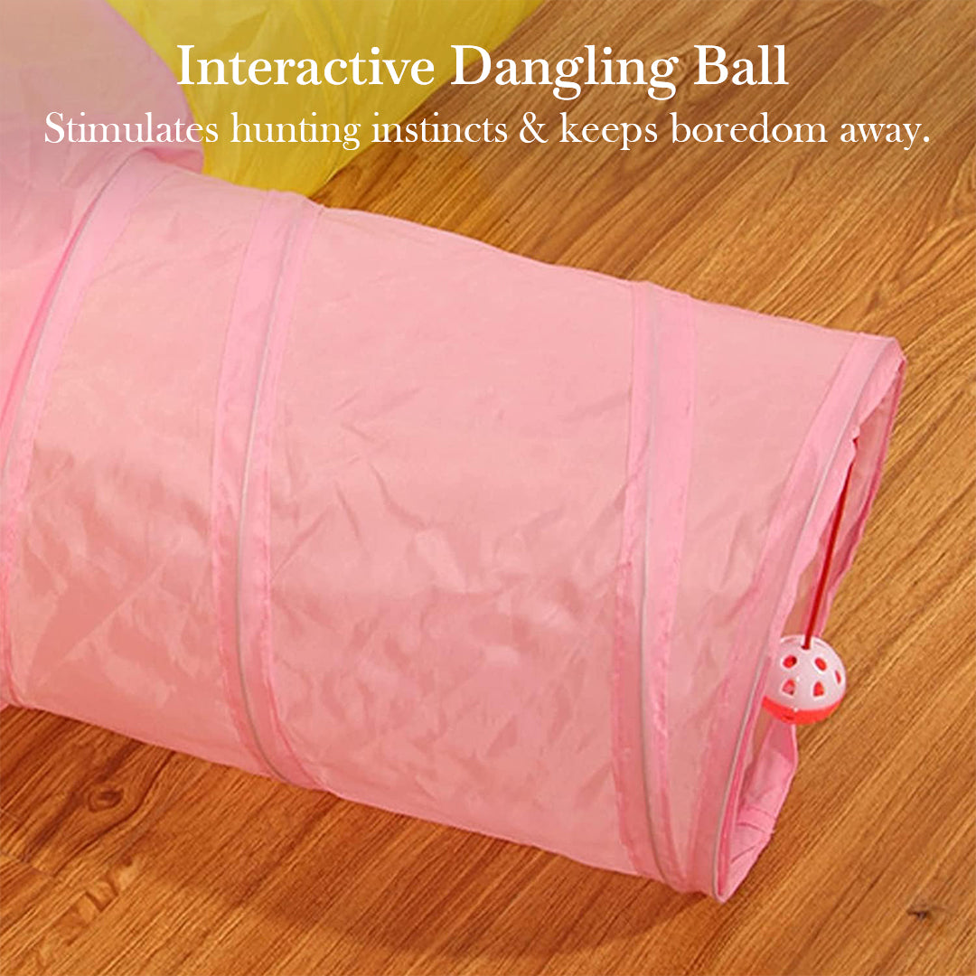 Pets Empire Collapsible Cat Toy Tunnel – Foldable & Interactive Play Tunnel