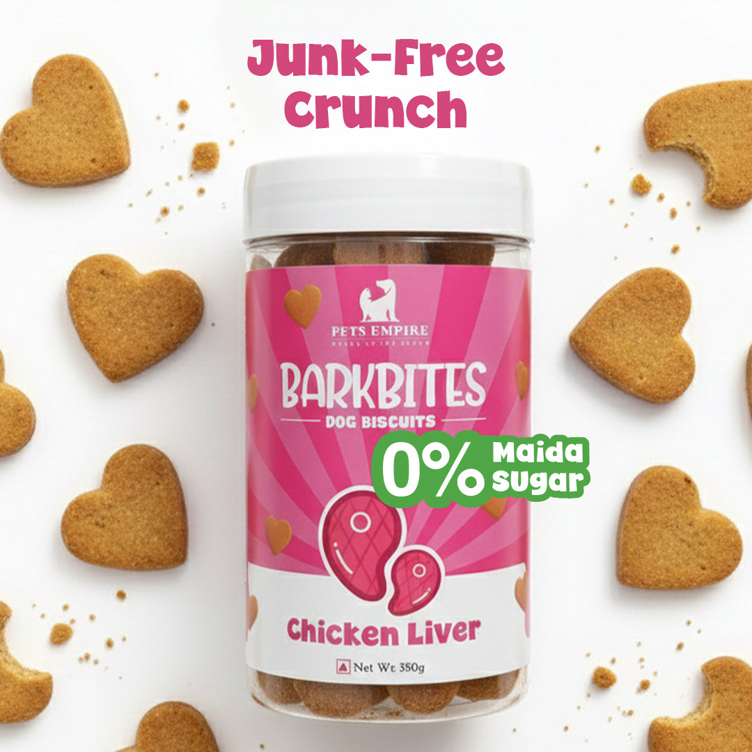 Pets Empire barkbites Chicken Liver  Biscuit Jar- 350g