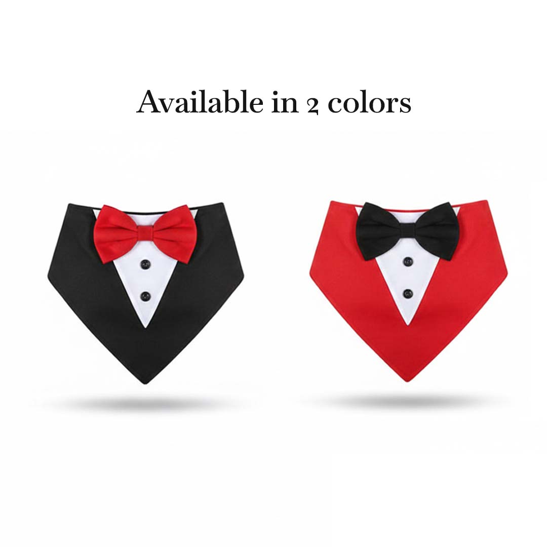 Pets Empire Tuxedo Bandana for Dogs Black & White