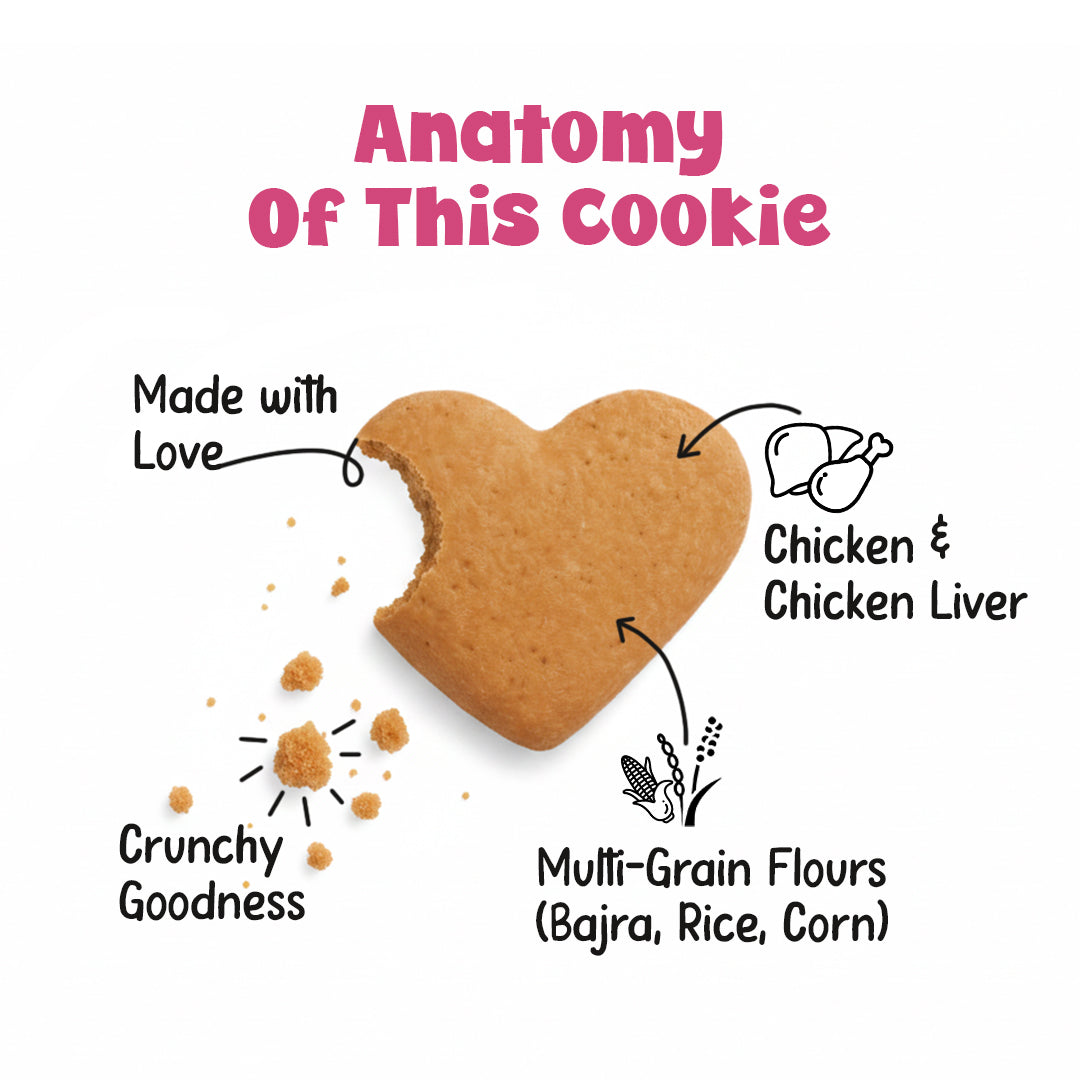 Pets Empire barkbites Chicken Liver  Biscuit Jar- 350g