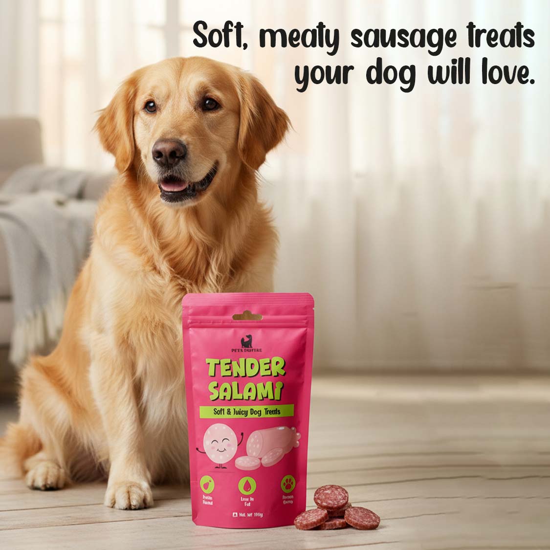 Pets Empire Tender Salami Treat For Dogs ( 100gms)