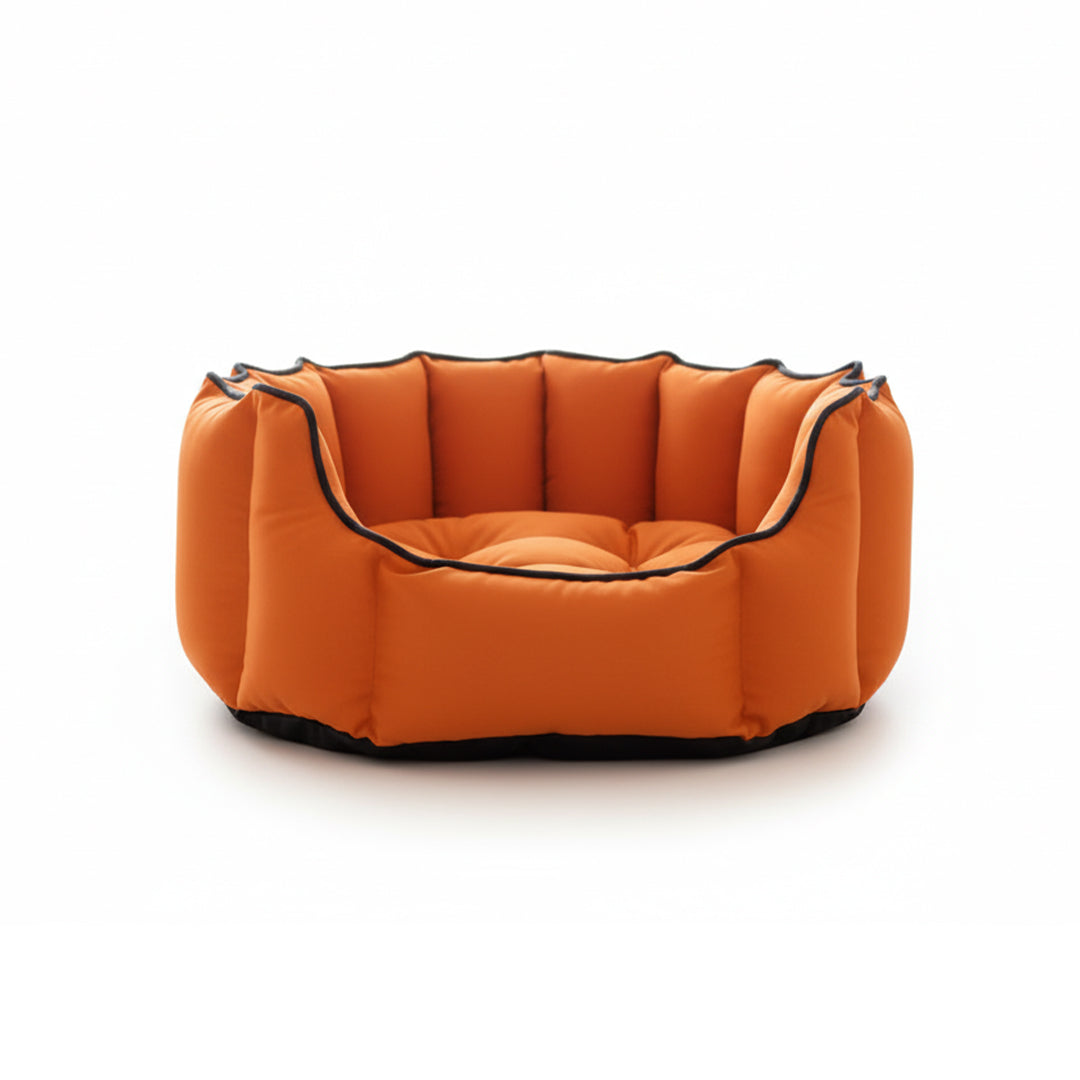 Pets Empire Cozy Tangerine Orange Bed for Dogs & Puppies
