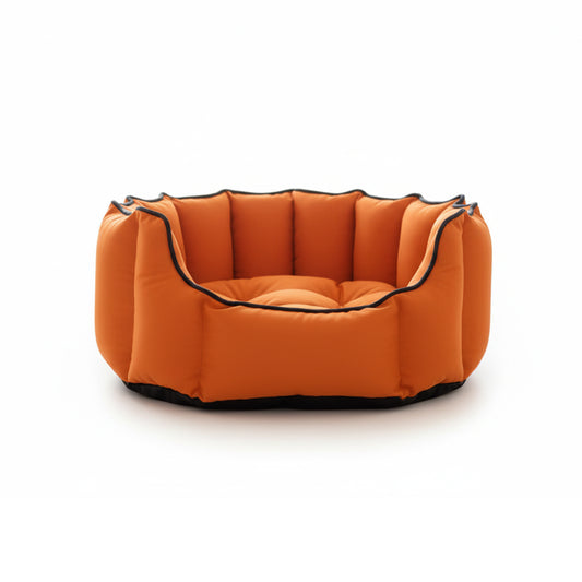 Pets Empire Cozy Tangerine Orange Bed for Dogs & Puppies