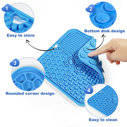 Pets Empire Dog Lick Pad – Silicone Washing Distraction Mat