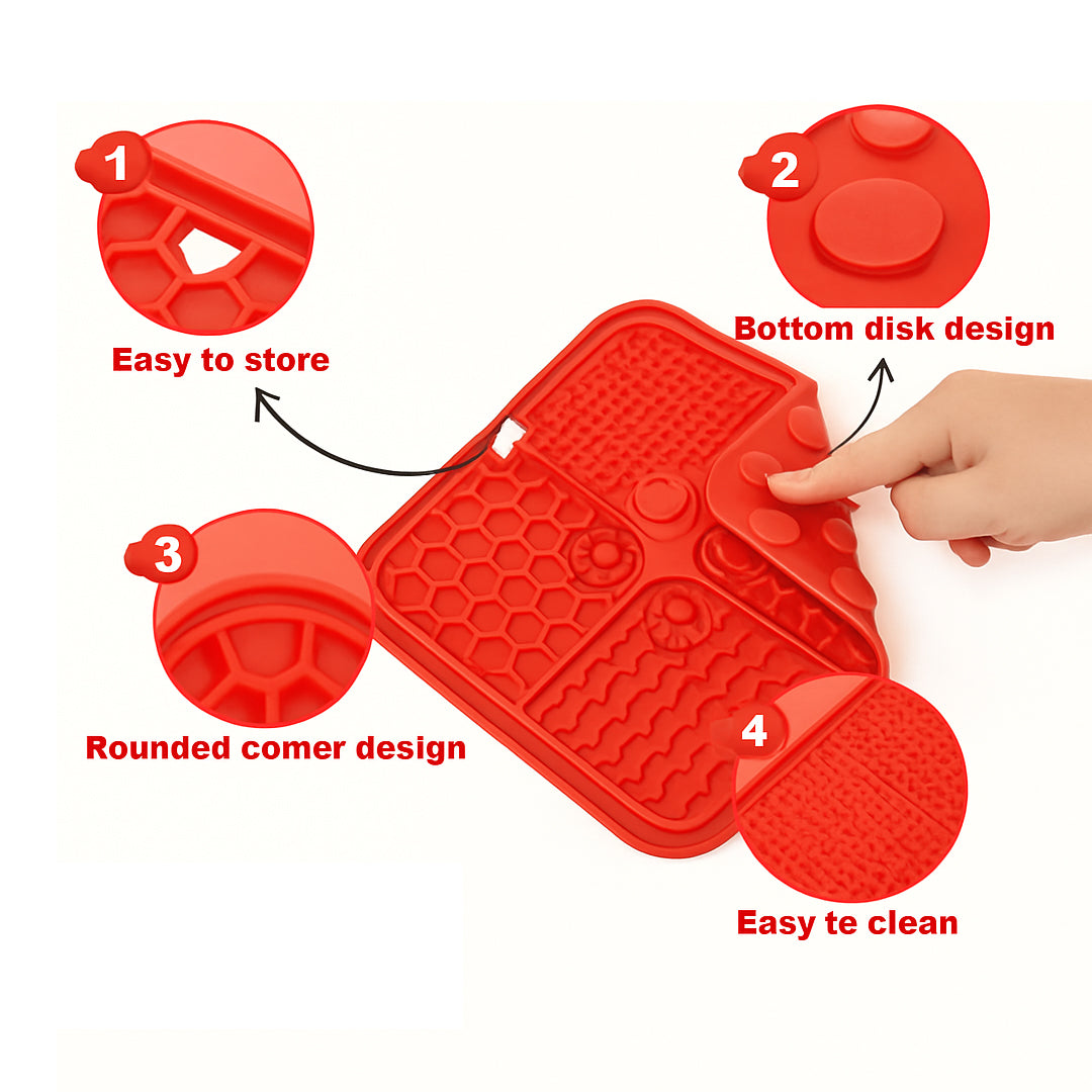 Pets Empire Dog Lick Pad – Silicone Washing Distraction Mat