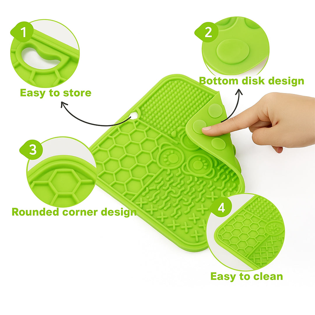 Pets Empire Dog Lick Pad – Silicone Washing Distraction Mat