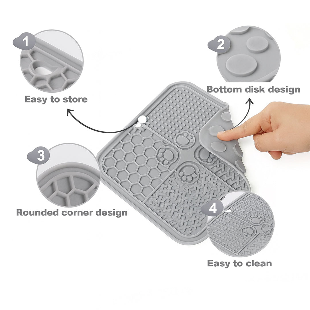 Pets Empire Dog Lick Pad – Silicone Washing Distraction Mat