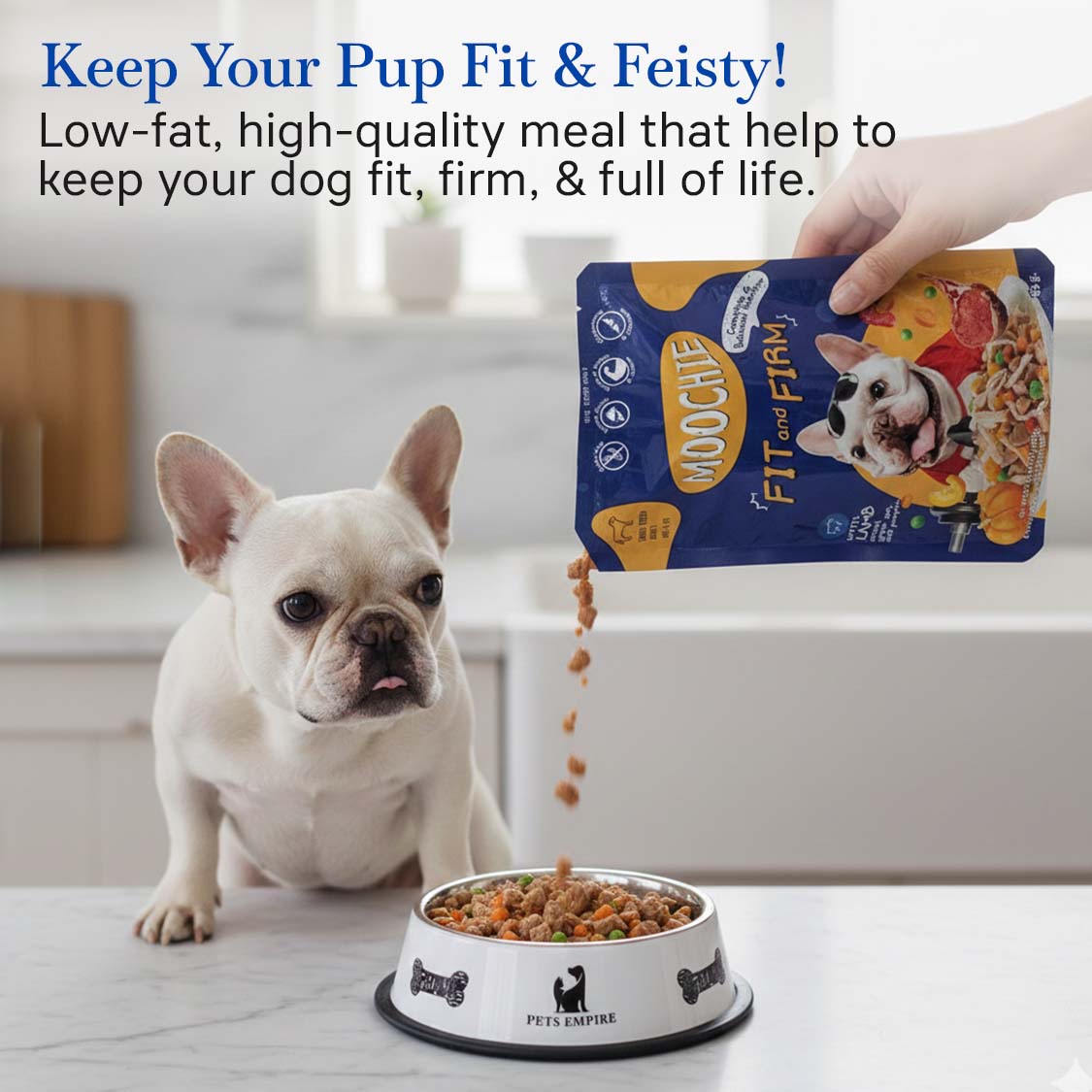 Moochie Fit & Firm Wet Dog Food – 85g Pouch | High Protein & Healthy Weight Formula