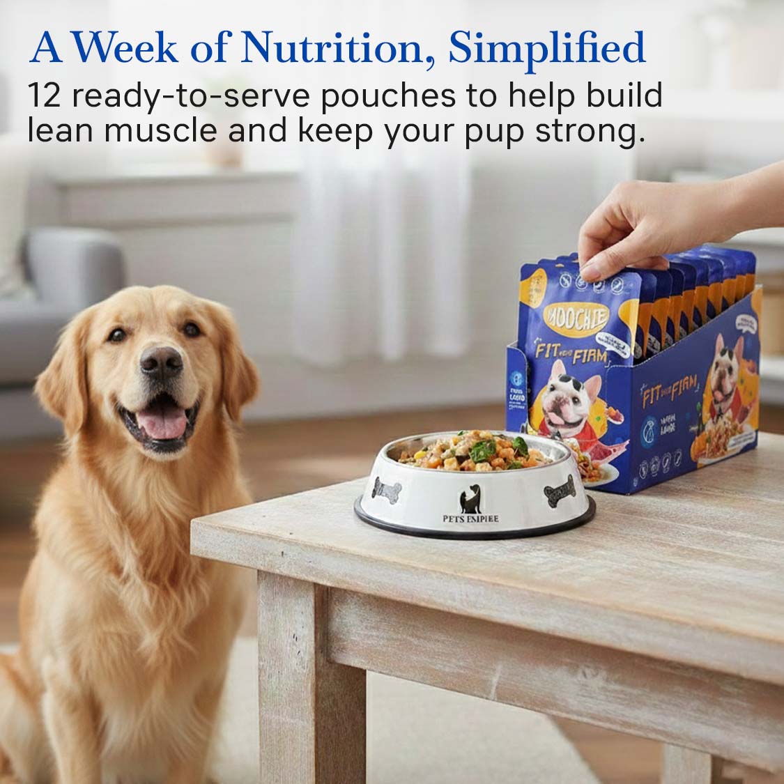 Moochie Fit & Firm Wet Dog Food – 85g Pouch | High Protein & Healthy Weight Formula