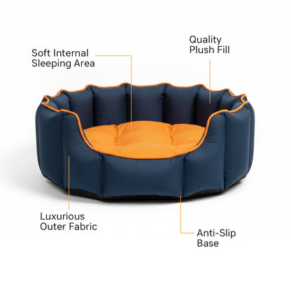 Pets Empire Cozy Deep Sea & Sunset  Bed for Dogs & Puppies