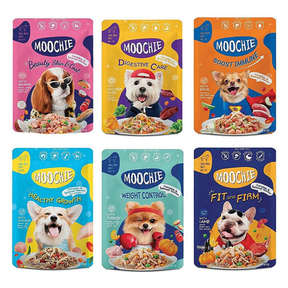 Moochie Fit & Firm Wet Dog Food – 85g Pouch | High Protein & Healthy Weight Formula