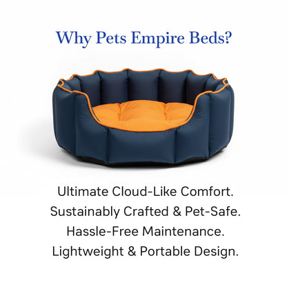 Pets Empire Cozy Deep Sea & Sunset  Bed for Dogs & Puppies