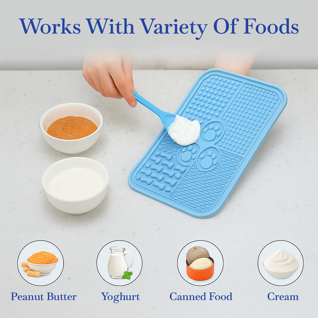Pets Empire Dog Lick Pad – Silicone Washing Distraction Mat