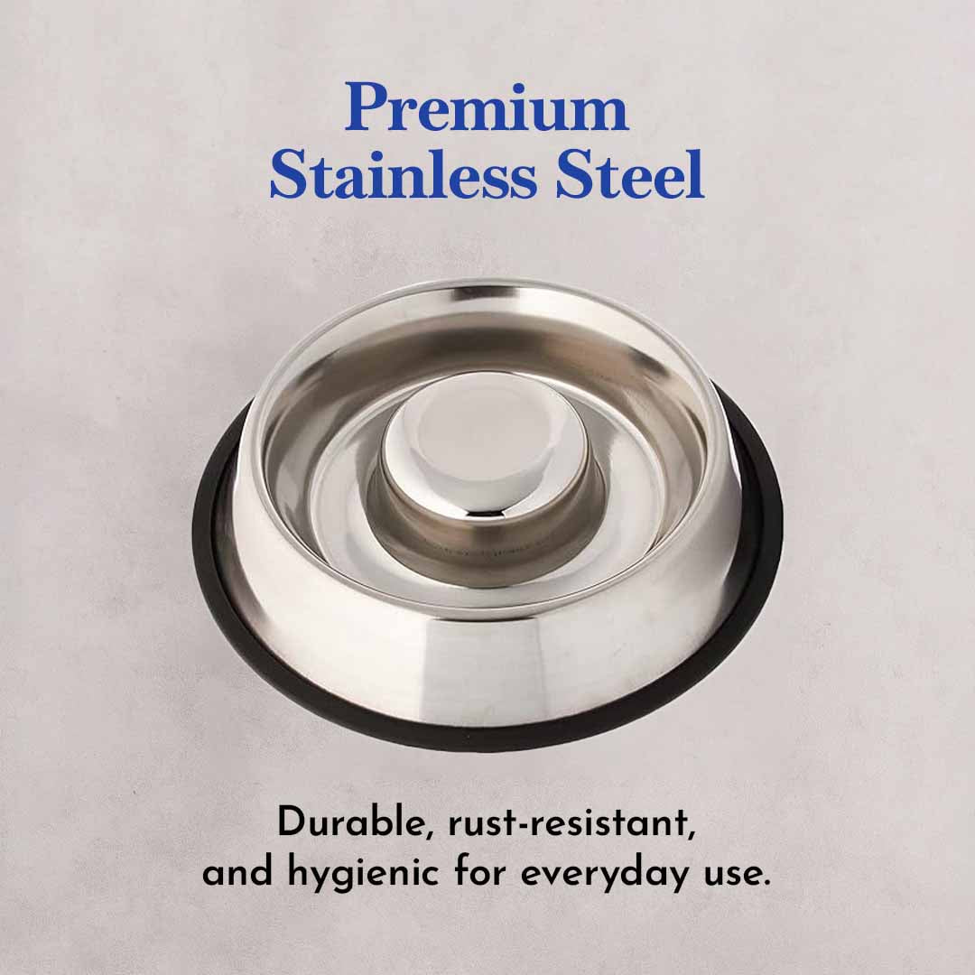 PETS EMPIRE Slow Feeder Dog Bowl