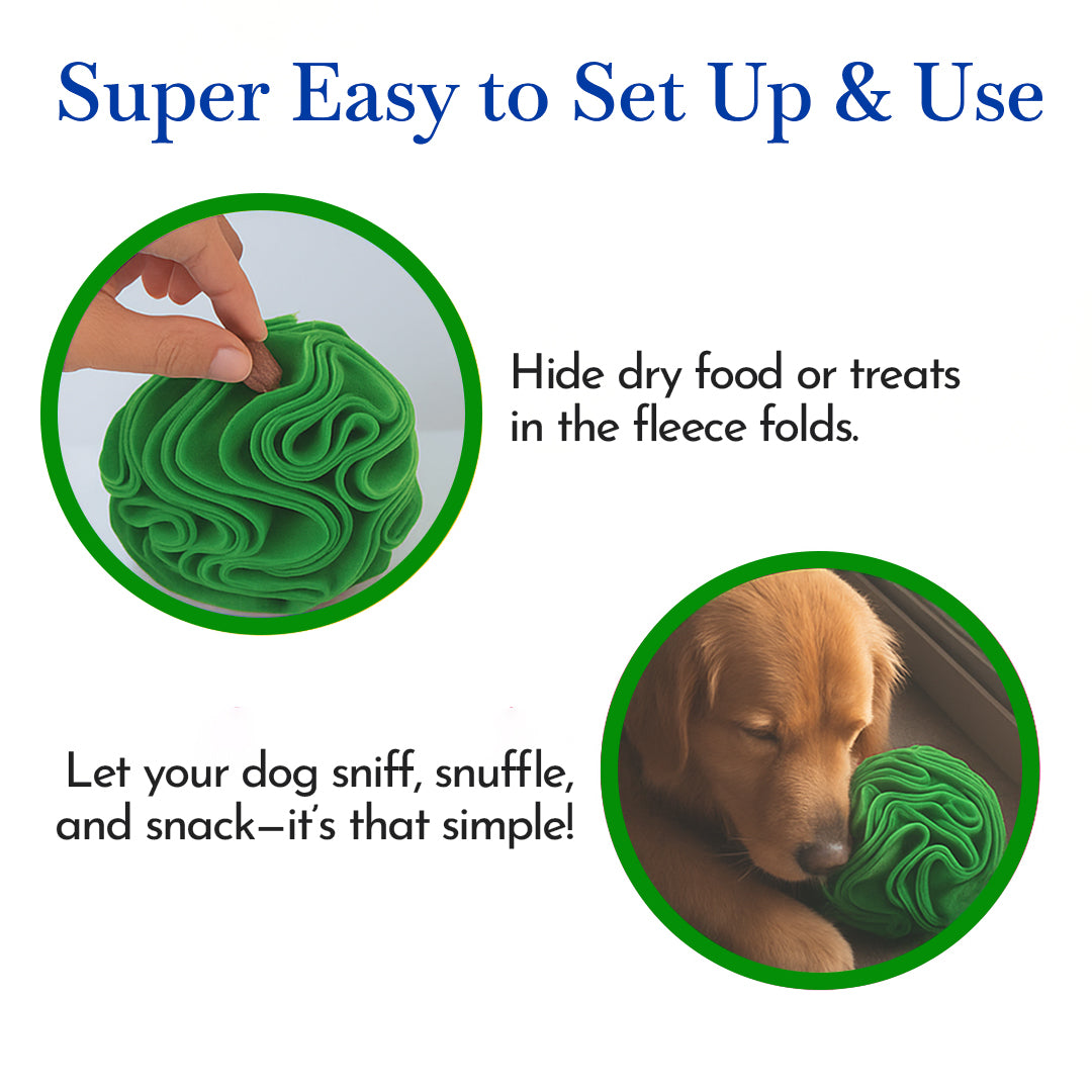 Pets Empire Interactive Snuffle Ball for Dogs – Stimulating Sniff & Play Ball (Green)