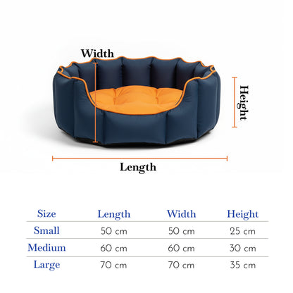 Pets Empire Cozy Deep Sea & Sunset  Bed for Dogs & Puppies