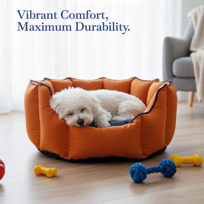 Pets Empire Cozy Pumpkin Spice Bed for Dogs & Puppies