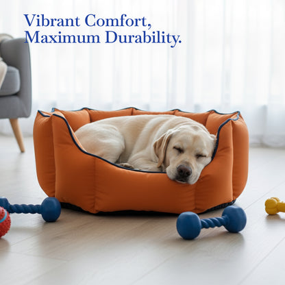 Pets Empire Cozy Pumpkin Spice Bed for Dogs & Puppies