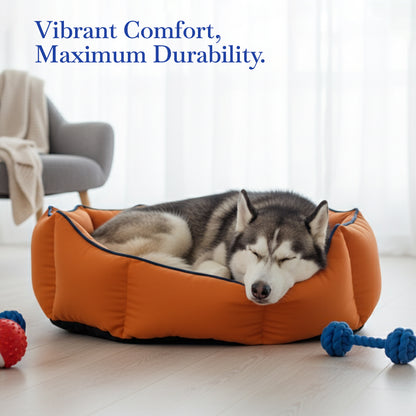 Pets Empire Cozy Pumpkin Spice Bed for Dogs & Puppies