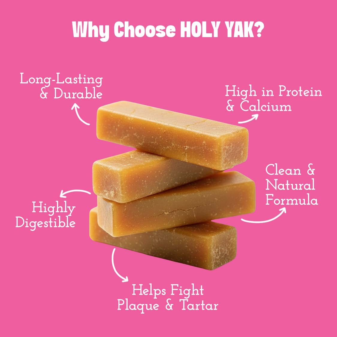 Pets Empire Holy Yak! High protien Yak Chew for Dogs