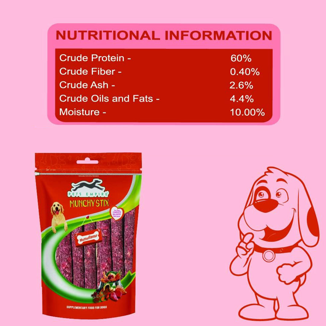 Pets Empire Dog Munchy Sticks Mutton Flavor-1kg