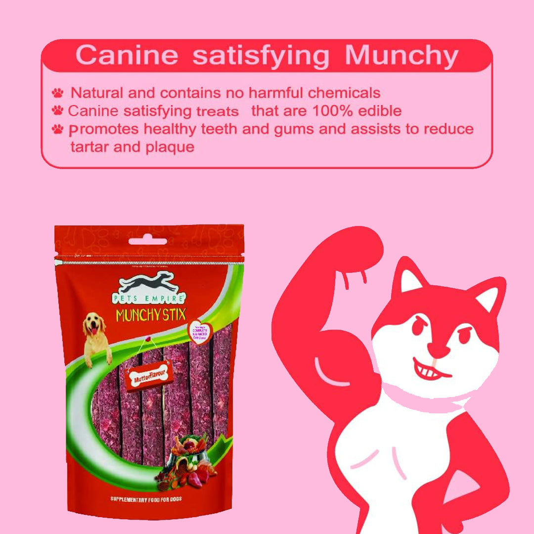 Pets Empire Dog Munchy Sticks Mutton Flavor-1kg