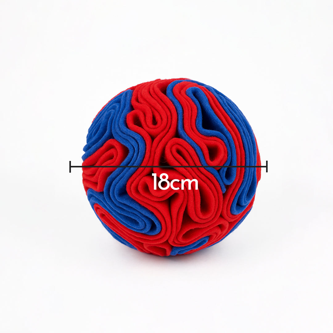 Pets Empire Interactive Snuffle Ball for Dogs – Stimulating Sniff & Play Ball (Blue & Red)