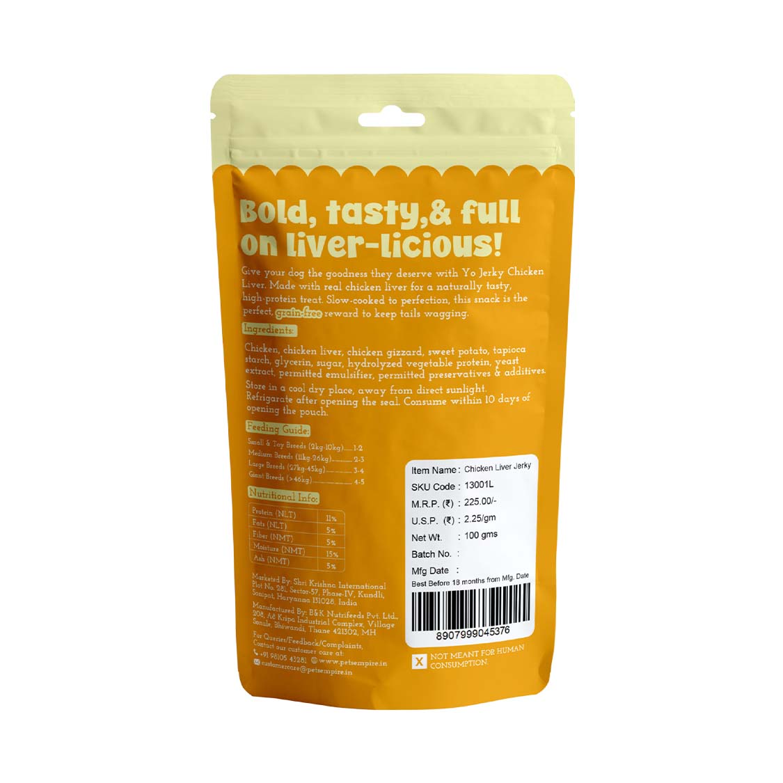 Pets Empire YO! Jerky  Treats For Dogs  (100gms)