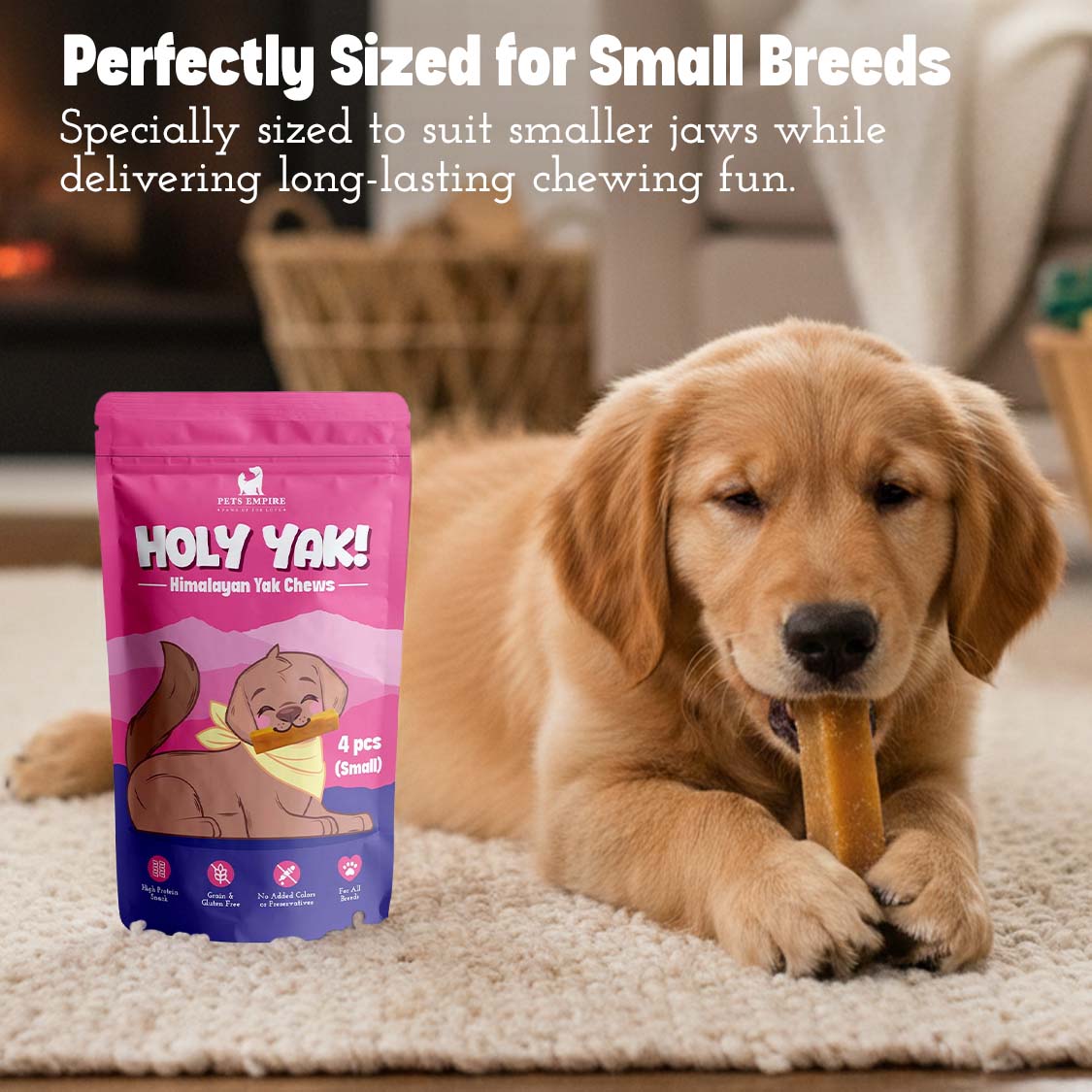Pets Empire Holy Yak! High protien Yak Chew for Dogs