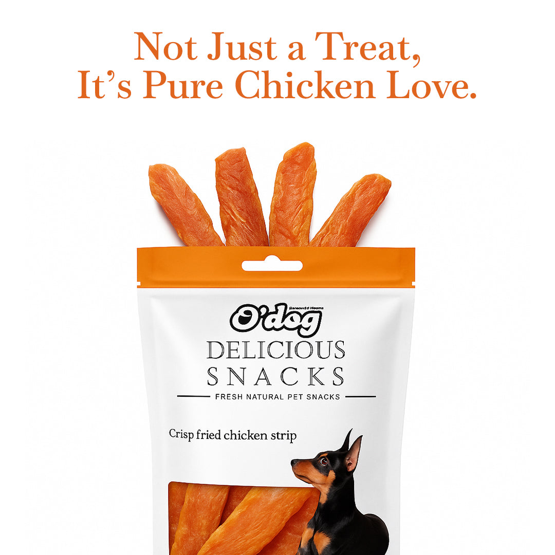O'Dog Crisp Fried Chicken Strip Healthy Dog Treat (100g)