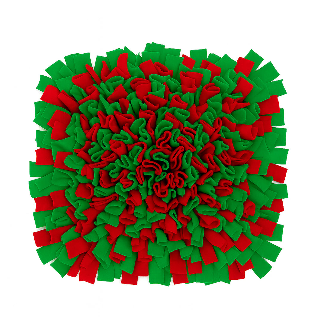 Pets Empire Interactive Snuffle Mat for Dogs – Stimulating Sniff & Play Mat (Green&Red)
