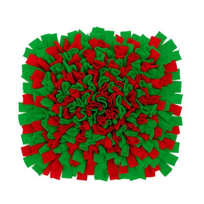 Pets Empire Interactive Snuffle Mat for Dogs – Stimulating Sniff & Play Mat (Green&Red)