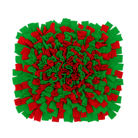 Pets Empire Interactive Snuffle Mat for Dogs – Stimulating Sniff & Play Mat (Green&Red)