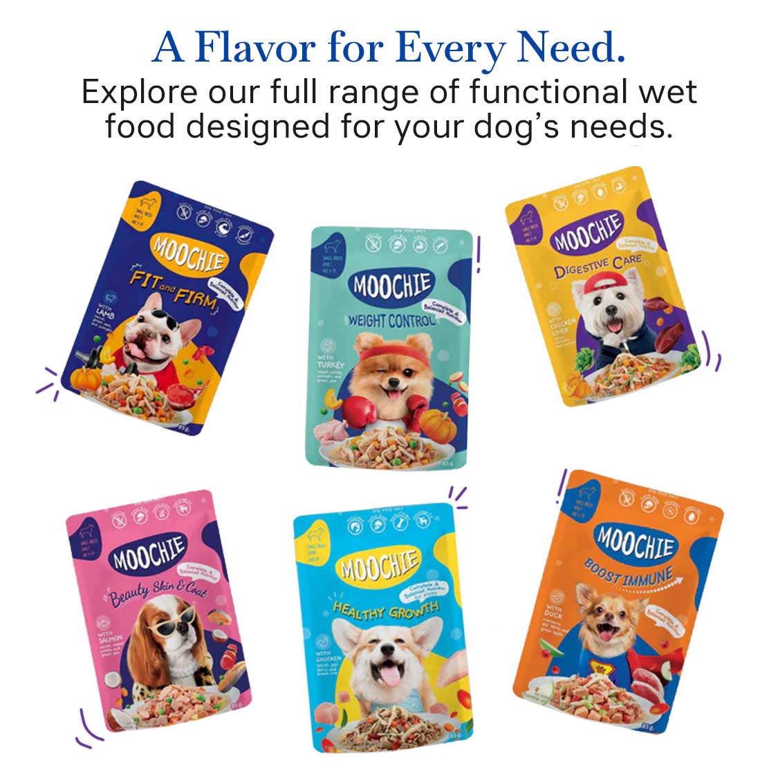 Moochie Digestive Care Wet Dog Food – 85g Pouch | Supports Healthy Digestion & Gut Wellness