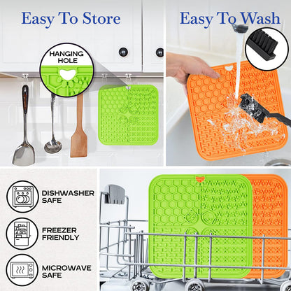 Pets Empire Dog Lick Pad – Silicone Washing Distraction Mat