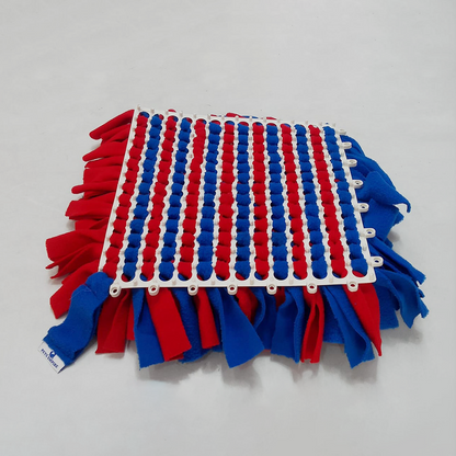 Pets Empire Interactive Snuffle Mat for Dogs – Stimulating Sniff & Play Mat (Red & Blue)