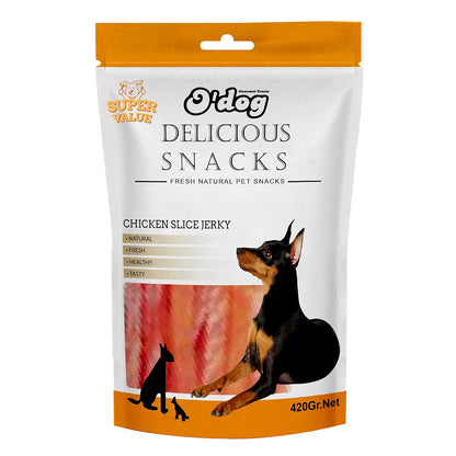 O'Dog Chicken Slice Jerky- 420g