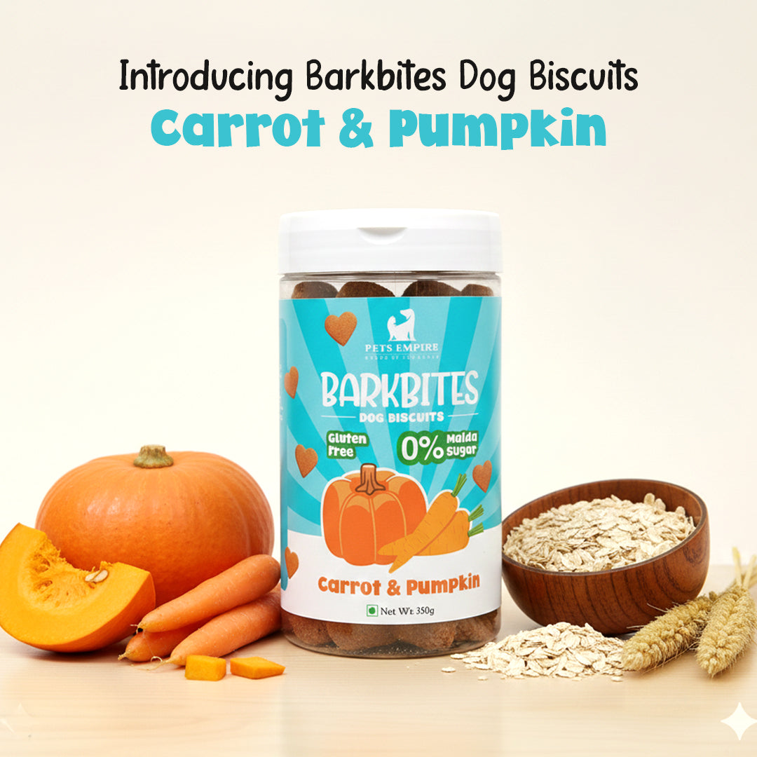 Pets Empire barkbites Carrot & Pumkin Jar- 350g