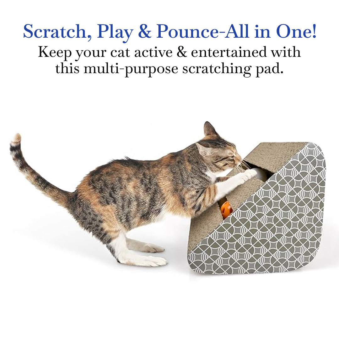 Pets Empire Cat Scratching Pad Toy with Inside Bell Balls