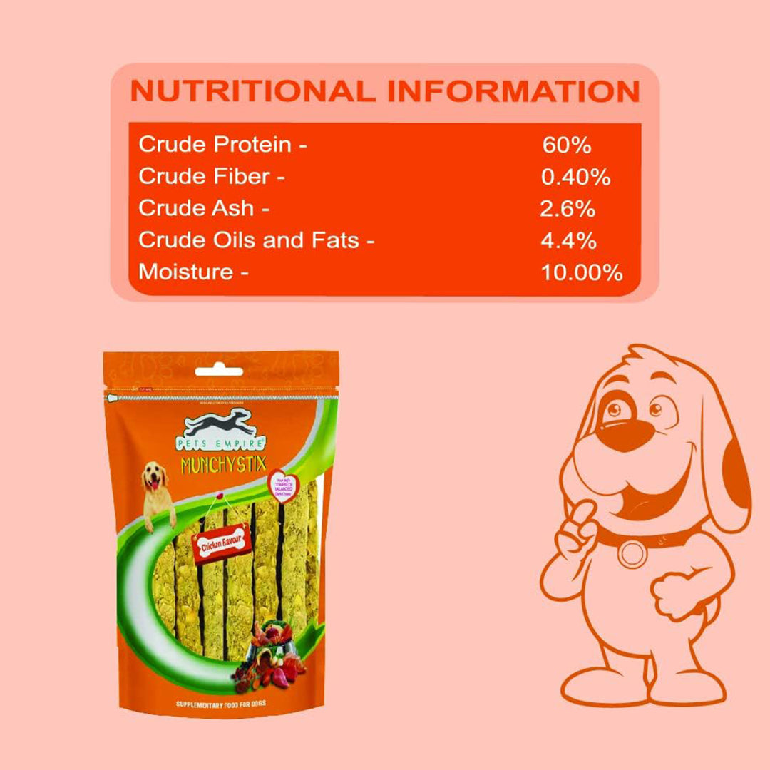 Pets Empire Dog Munchy Sticks Chicken Flavor -1Kg