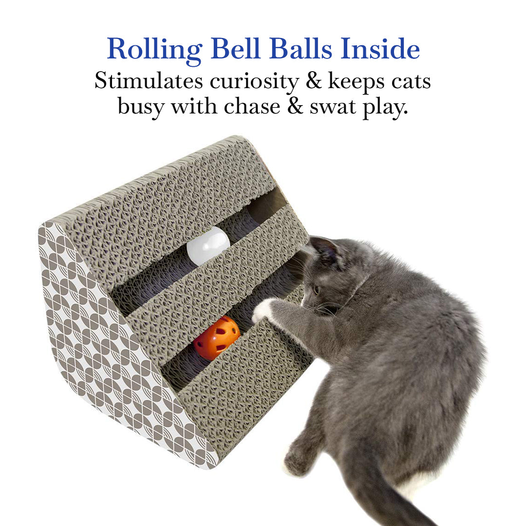 Pets Empire Cat Scratching Pad Toy with Inside Bell Balls