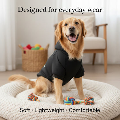 Pets Empire Think Pawsitive Hoodie For Dogs - Black