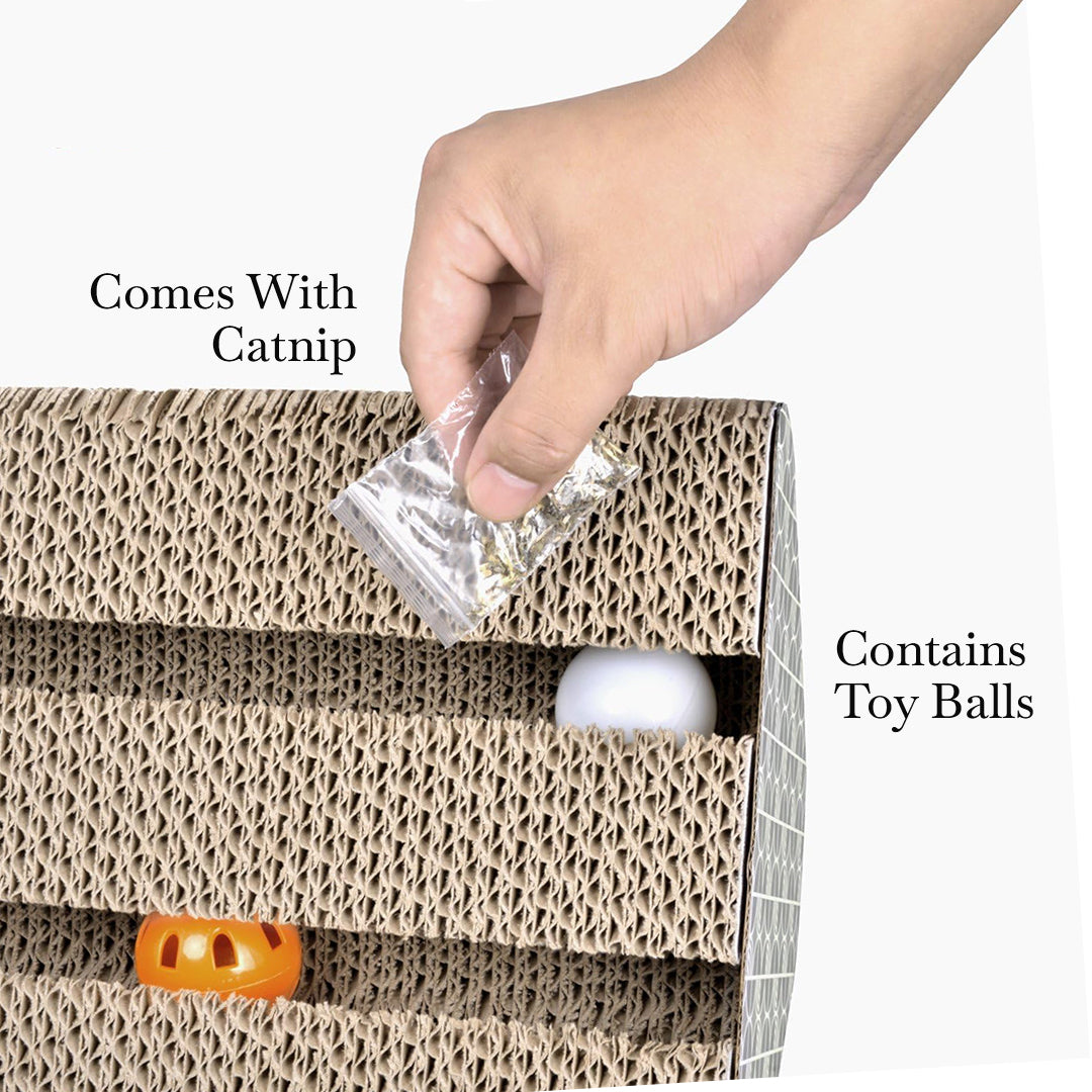 Pets Empire Cat Scratching Pad Toy with Inside Bell Balls