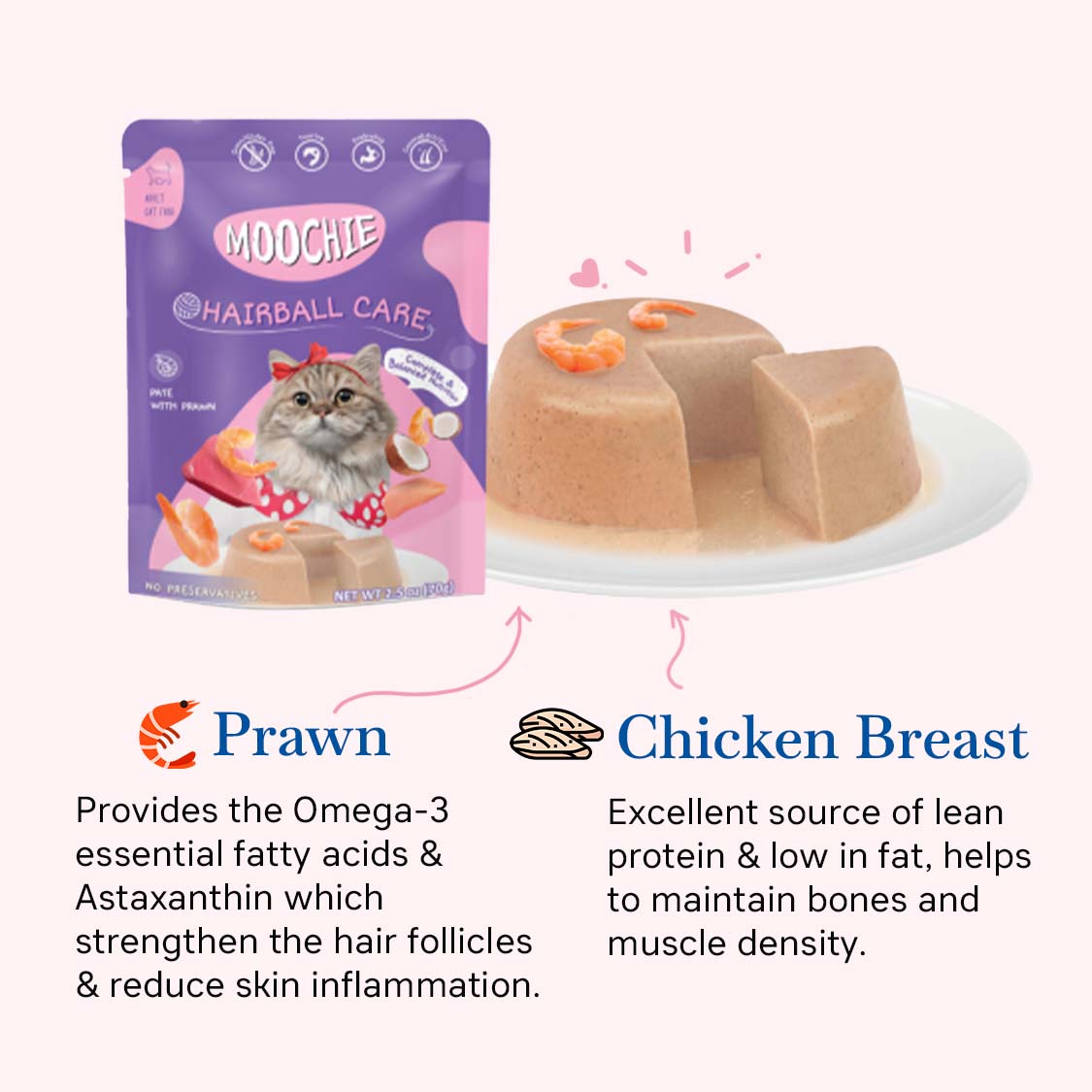 Moochie Cat Wet Food Hairball Care (85g)