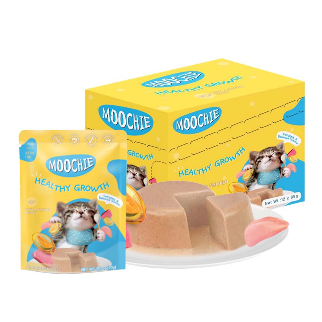 Moochie Wet Food Gravy for Cats - Healthy Growth (85g)