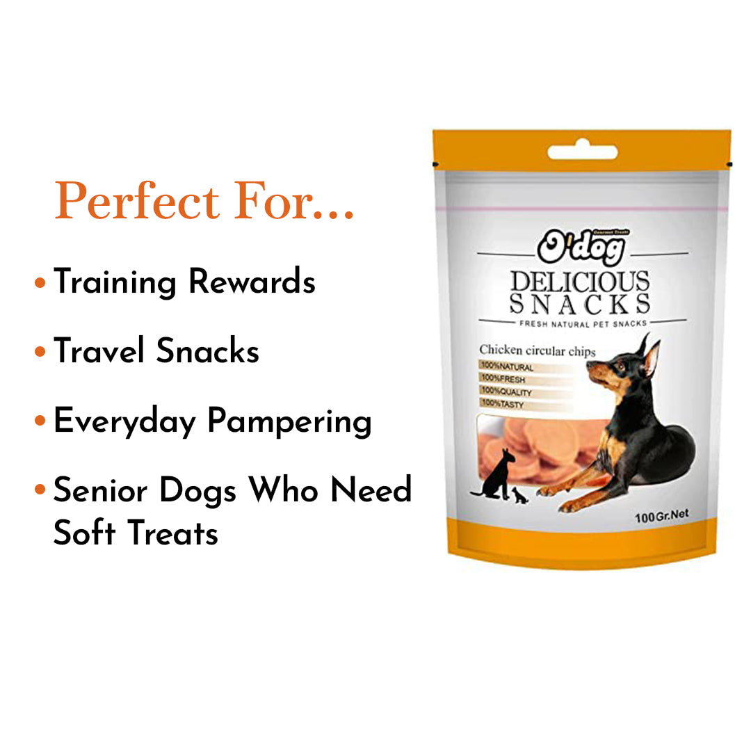 O'Dog Chicken Circular Chips - 100 gms