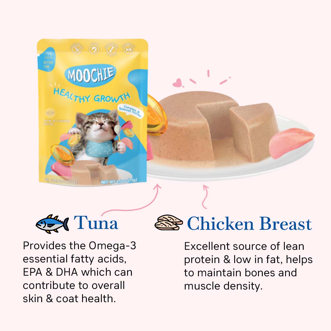 Moochie Wet Food Gravy for Cats - Healthy Growth (85g)